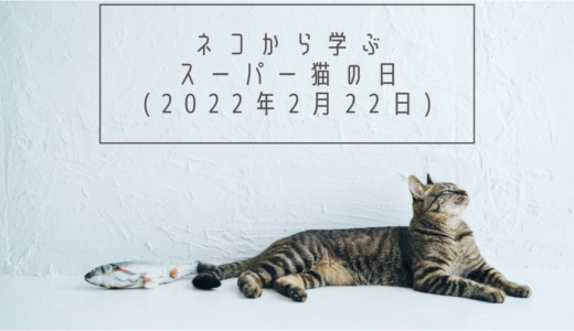 ネコから学ぶ【スーパー猫の日】（2022年2月22日）