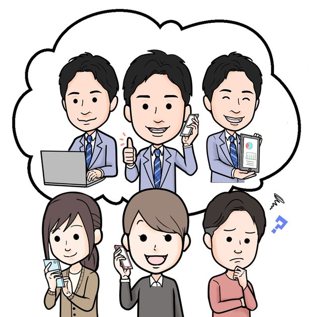 カウンセラーが会員一人ひとりを支えているイラスト